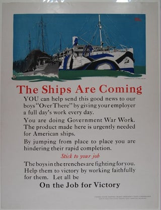 Item #9002988 The Ships Are Coming... (poster). Adolph Treidler