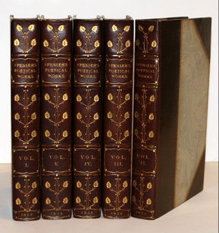 Item #9006102 The Poetical Works Of Edmund Spenser (five Volumes). Edmund Spenser