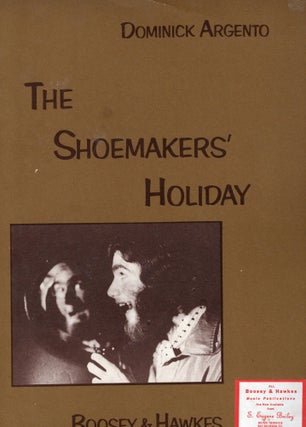 Item #9006855 The Shoemakers' Holiday (vocal Score) (bh. Bk. 702); A Ballad-Opera based on the...