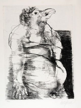 Item #9009496 Roman Caesar (Print). Leonard Baskin