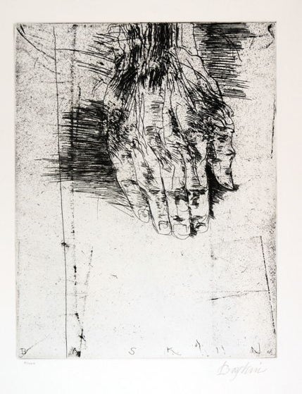 Item #9009497 Hand (Print). Leonard Baskin.