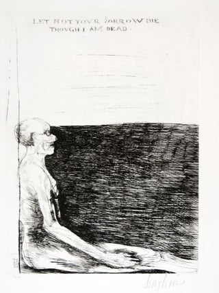 Item #9009504 Let Not Your Sorrow (Print). Leonard Baskin