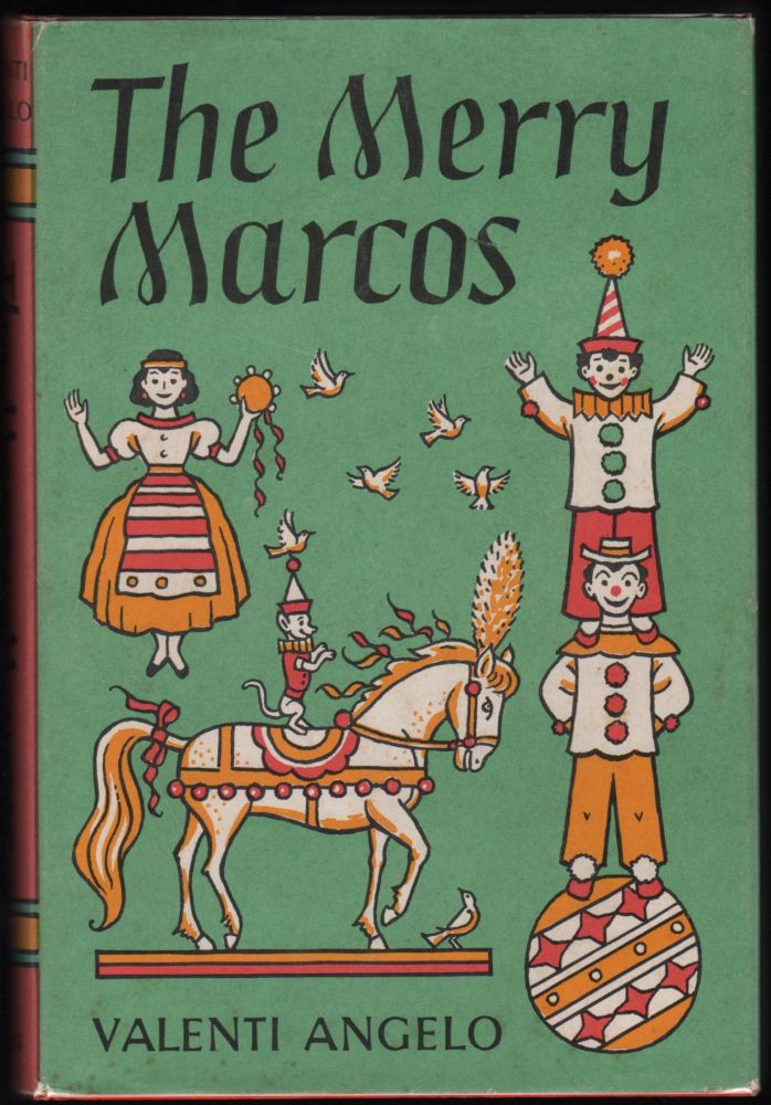Item #9010743 The Merry Marcos. Valenti Angelo, writer and.