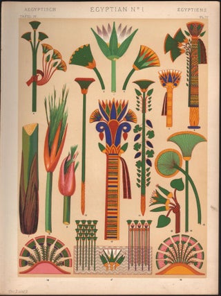 Item #9012443 The Grammar of Ornament. Egyptian No. 1. (PRINT) (GRAMMAR OF ORNAMENT). Owen Jones