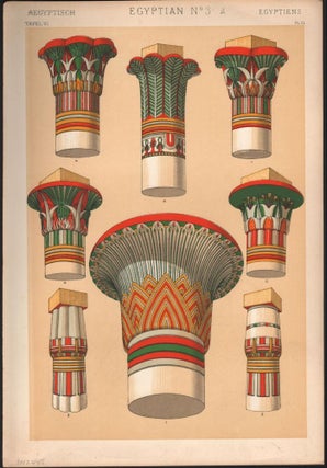 Item #9012445 Egyptian No. 3A. (PRINT) (GRAMMAR OF ORNAMENT). Owen Jones