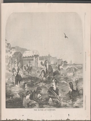 THE BATHE AT NEWPORT (Print. Winslow Homer.