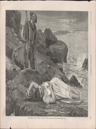 THE WRECK OF THE "ATLANTIC" -- CAST UP BY THE SEA (Print. Winslow Homer.