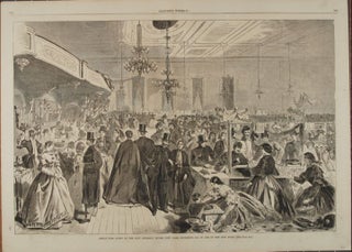 GREAT FAIR GIVEN AT THE CITY ASSEMBLY ROOMS, NEW YORK, DECEMBER, 1861, IN AID OF THE CITY POOR. Winslow Homer.