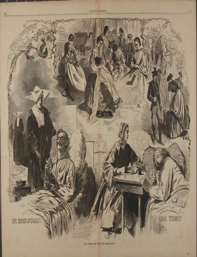 Item #9014270 OUR WOMEN AND THE WAR (Print). Winslow Homer.