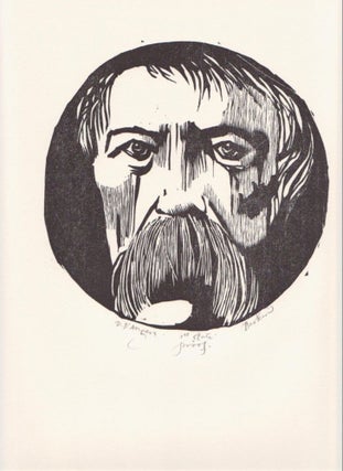 Item #9015113 D. D'Angers (print). Leonard Baskin