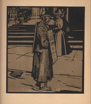 Item #9018059 Sandwich Man / Trafalger Square (print). William Nicholson