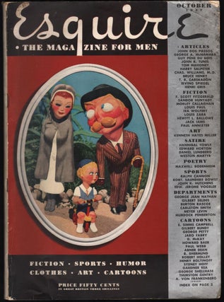Item #9019733 "The Guest in Room Nineteen" in Esquire Magazine Vol. 8, No. 4, (October 1937). F....