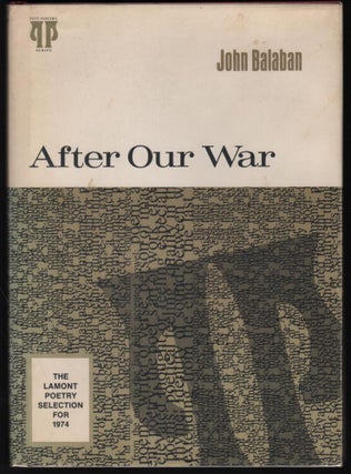 Item #9019877 After Our War. John Balaban