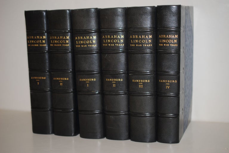 Item #9024202 Abraham Lincoln; The Prairie Years and the War Years. Six volumes complete. Carl Sandburg.