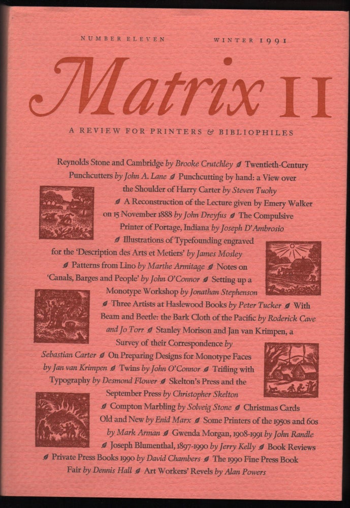 Item #9026813 Matrix 11; a Review for Printers & Bibliophiles. John and Rosalind Randle.