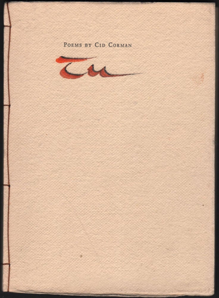 Item #9026818 Tu: Poems. Cid Corman.