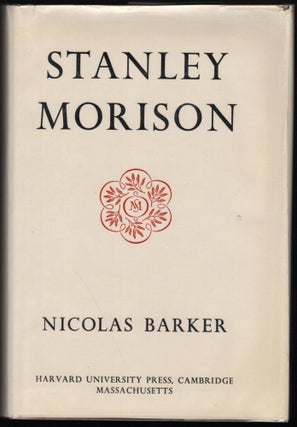 Item #9026879 Stanley Morison. Nicolas Barker