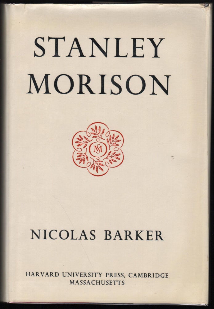 Item #9026879 Stanley Morison. Nicolas Barker.