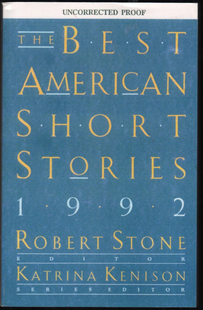 Item #9027594 The Best American Short Stories 1992. Katrina Kenison.