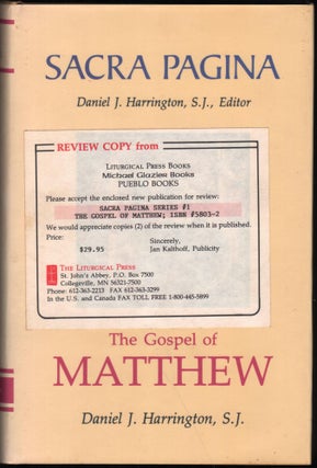 Item #9028719 The Gospel of Matthew. Daniel J. Harrington