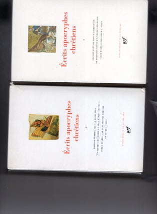 Item #9028775 Ecrites apocryphes chretiens. In two volumes. Francois Bovon, Pierre Geoltrain