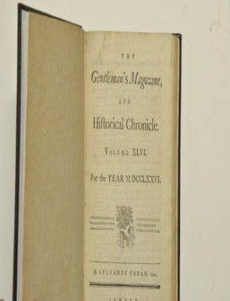 Item #9030249 The Gentleman's Magazine; and Historical Chonicle; Volume XLVI. Sylvanus Urban.