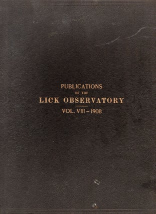 Item #9030939 Publications of the Lick Observatory, Volume VIII; Photographs of Nebulæ and...