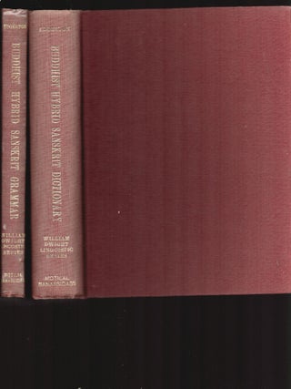 Item #9032947 Buddhist Hybrid Sanskrit Grammar and Dictionary, in two volumes complete. Franklin...