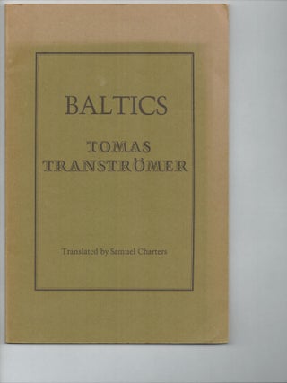 Item #9033546 Baltics. Tomas Tranströmer, Samuel Charters