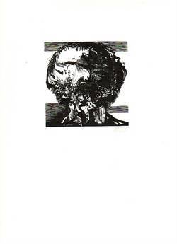 Item #9210 Pictor Ignatus (print). Leonard Baskin